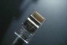 Network cable end